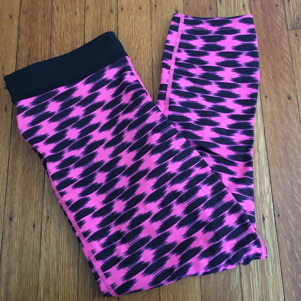 Pink and Black Patterned Leggings